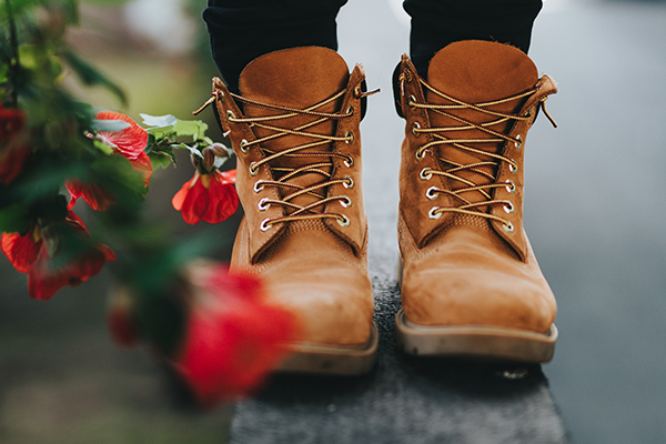 Men Brown Lace-up Combat Boots